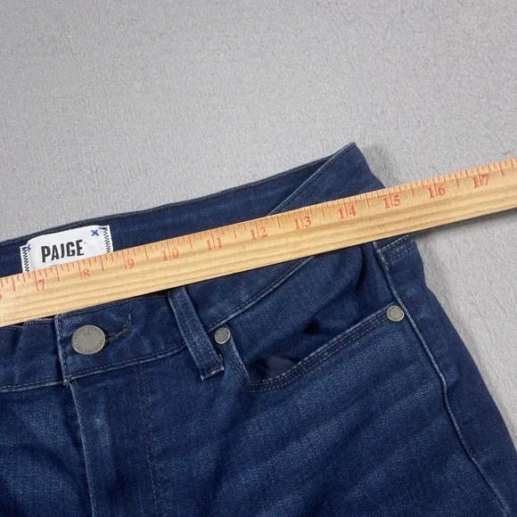 Paige Jeans Women 30 Hoxton Slim Straight Dark Wash‎ Stretch Denim Casual - Picture 7 of 11